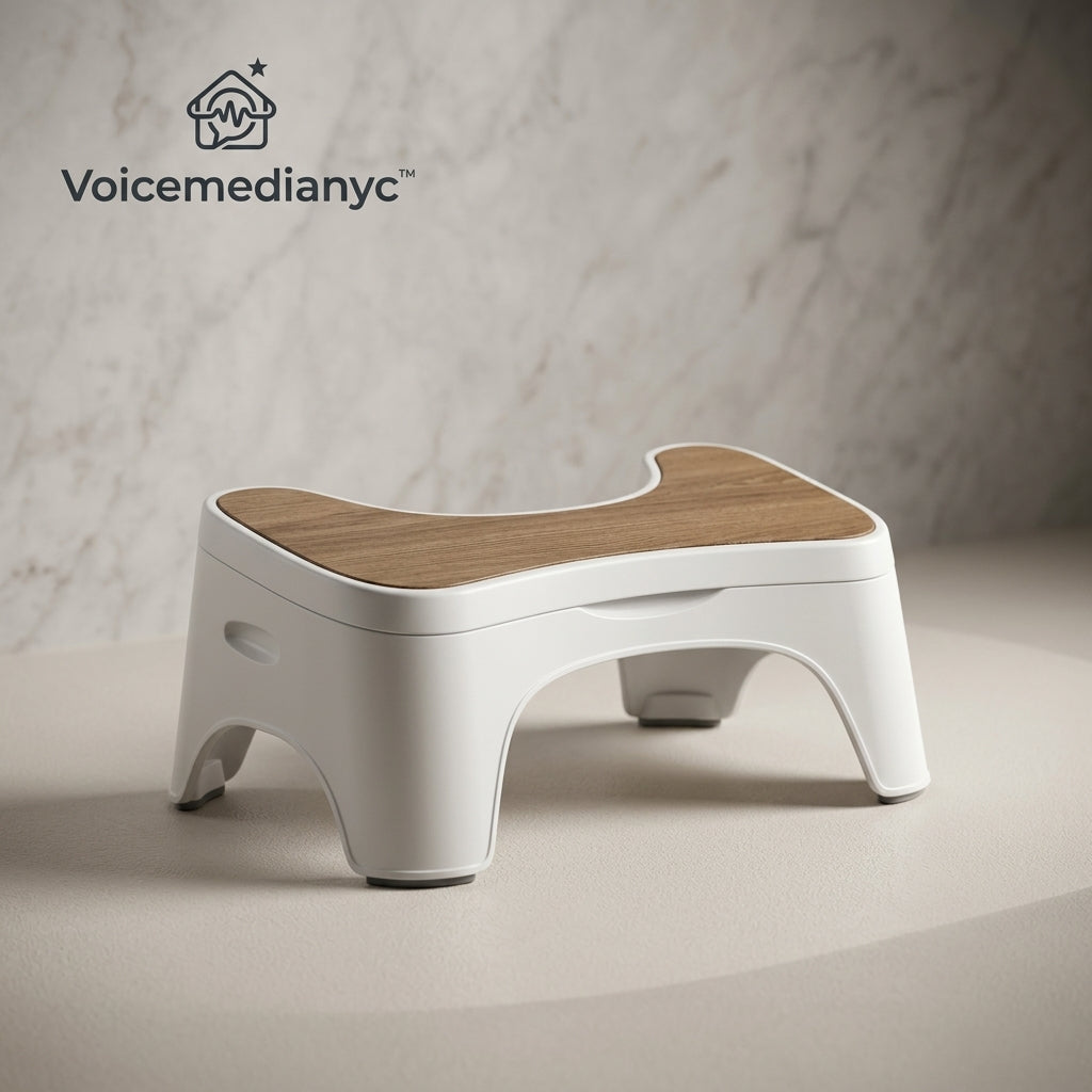 Voicemedianyc™ CurveLift Bathroom Step Stool