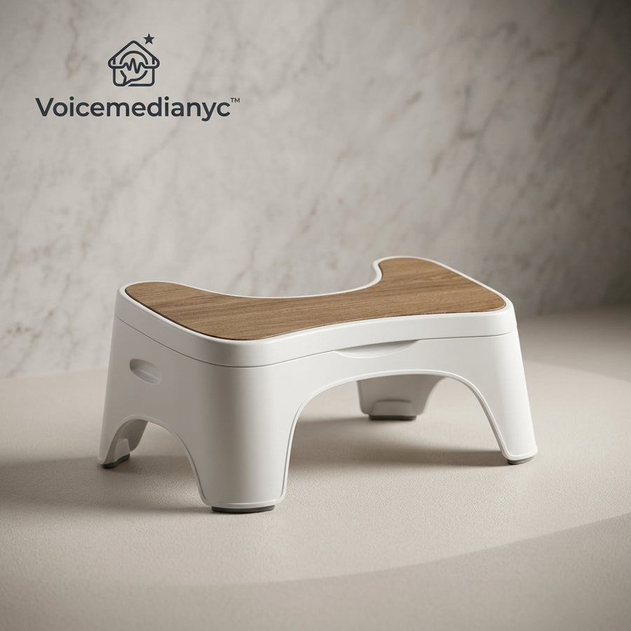 Voicemedianyc™ CurveLift Bathroom Step Stool